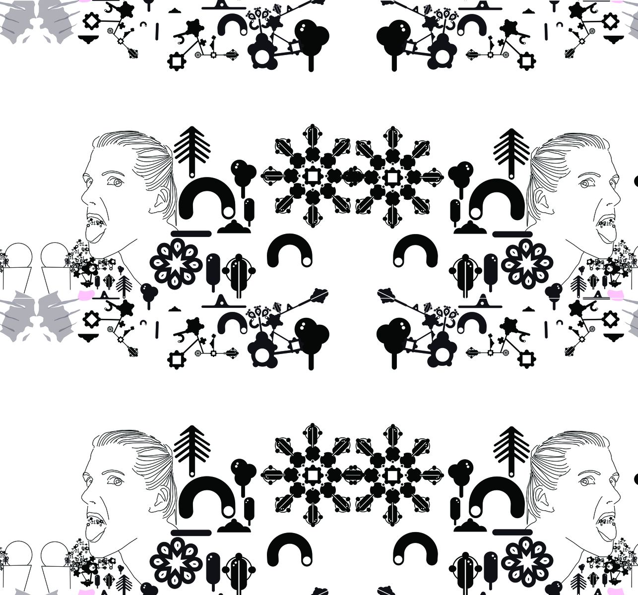 Kosjek wallpaper pattern
